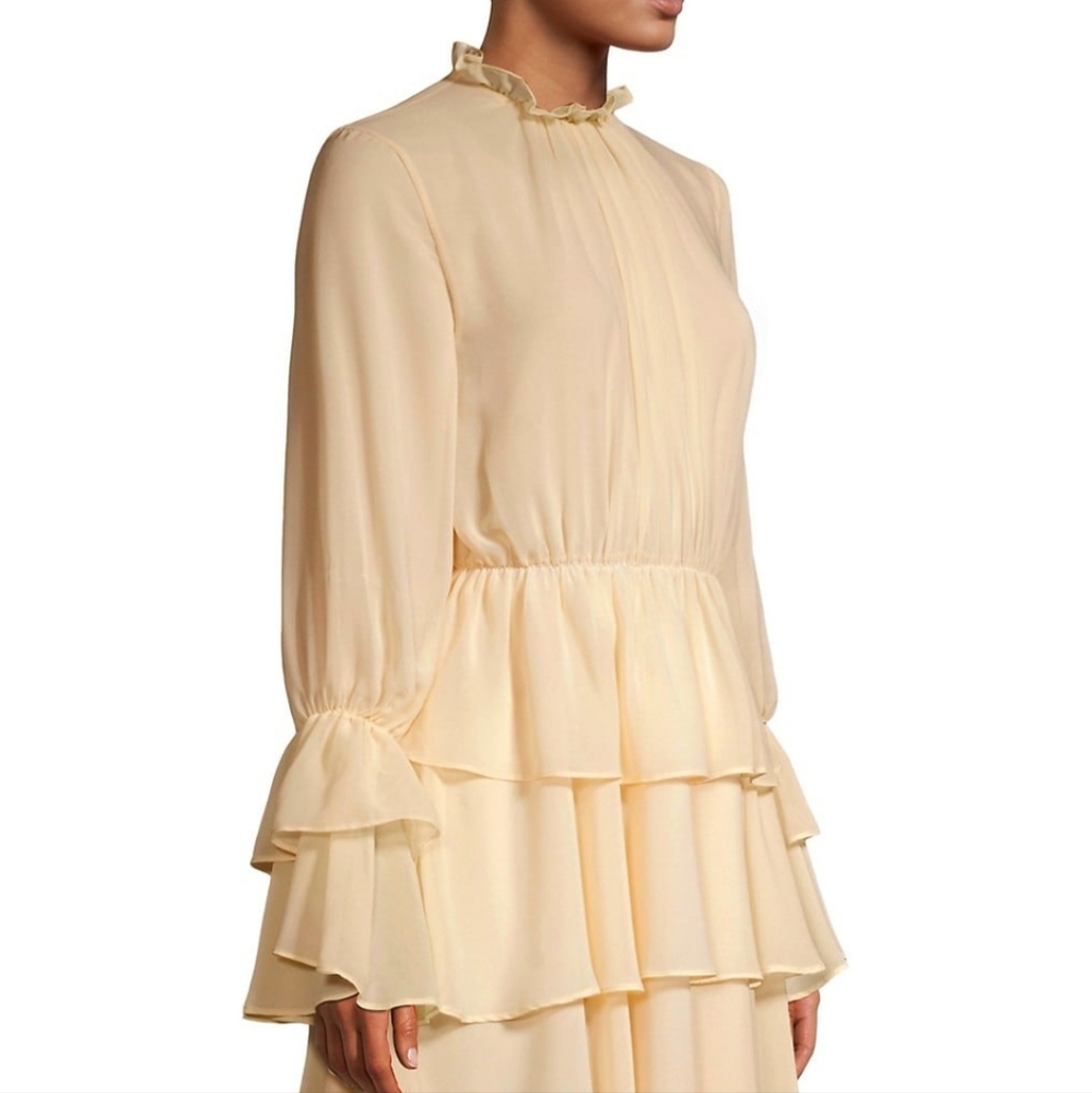FAME & PARTNERS x FREE PEOPLE Beige Mini Dress